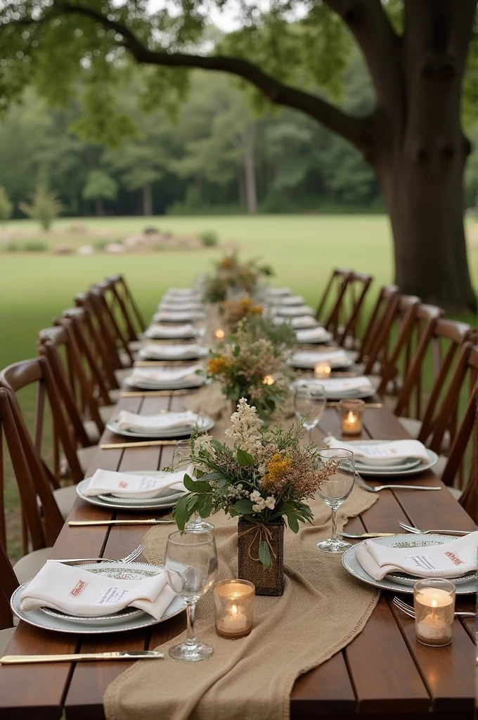 Rustic wedding decor