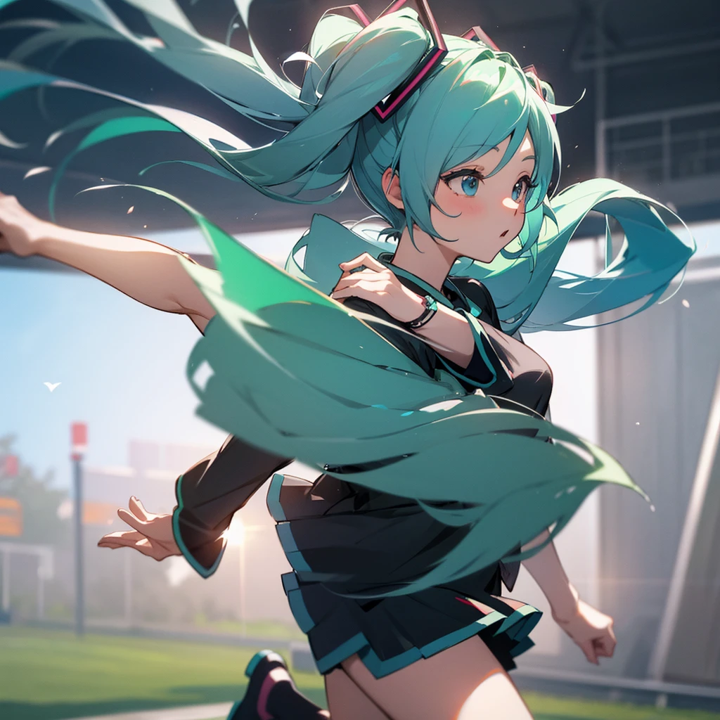 Hatsune miku Watch the soccer event 