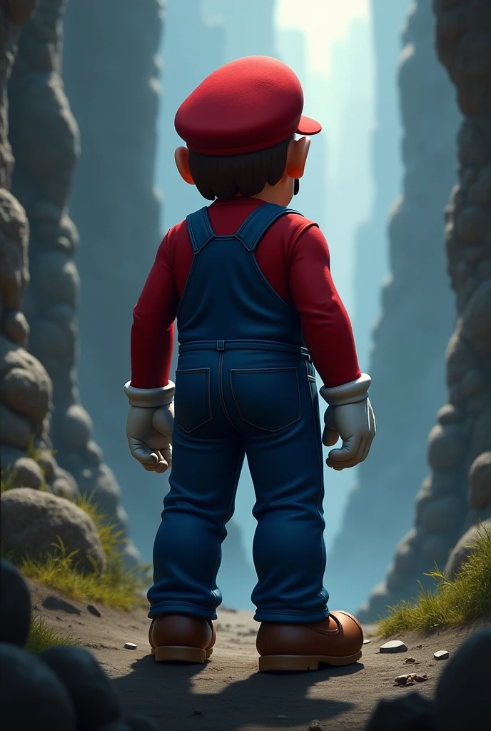 mario from back  face 
