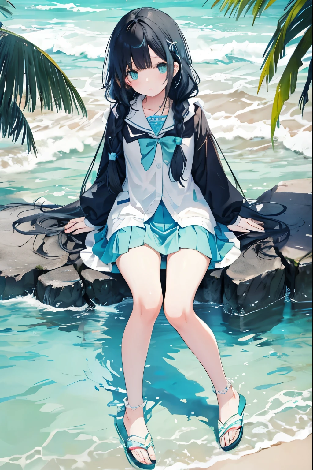 GTS,GTS planet,cat ear,Teenage girl,White stockings,sitted