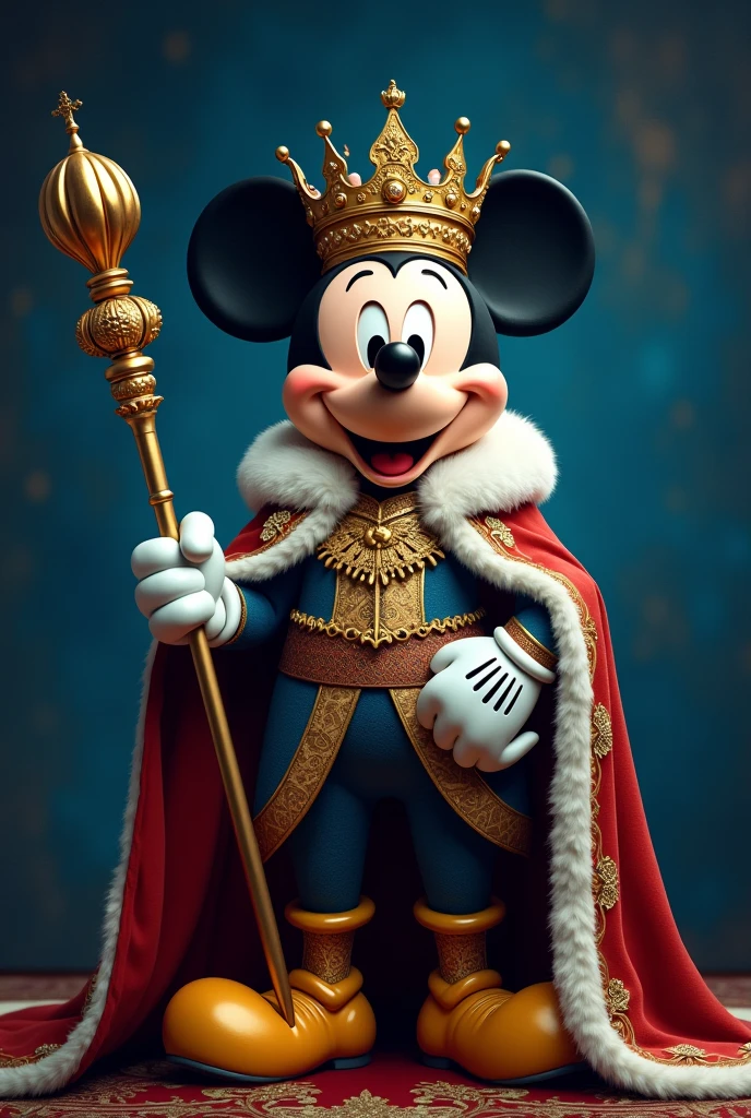 mickey royalty, blue background that matches royalty 
