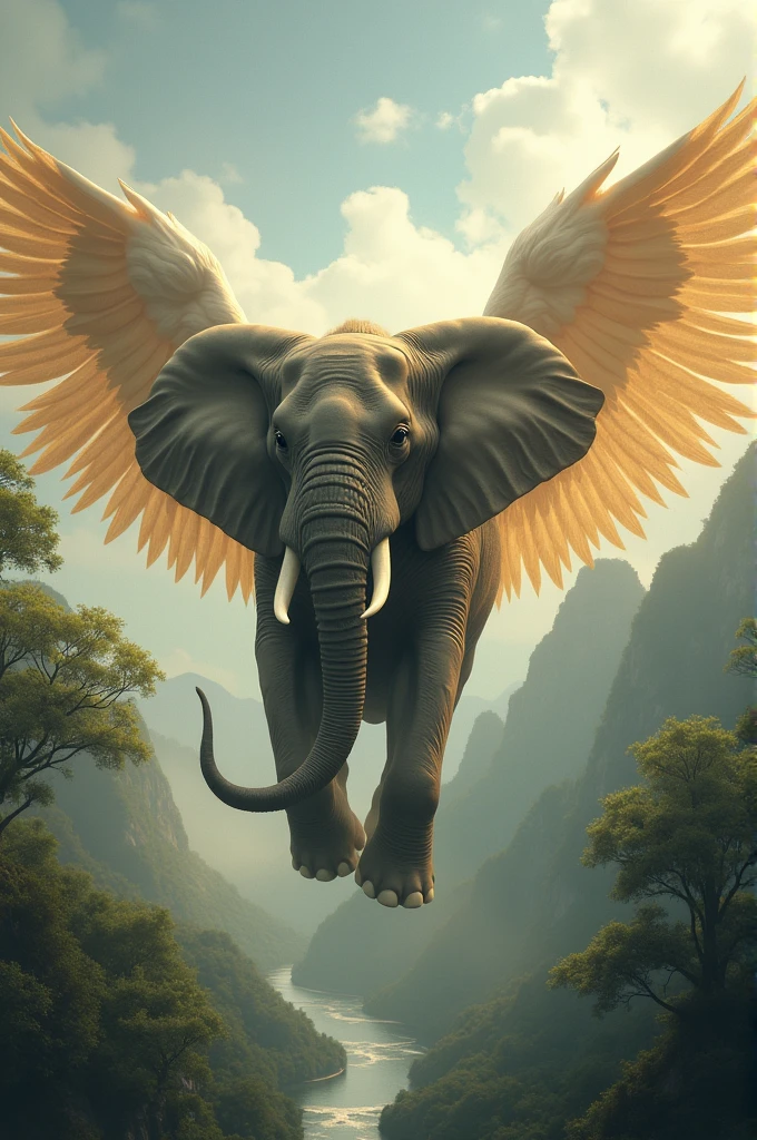 Elephant with wings