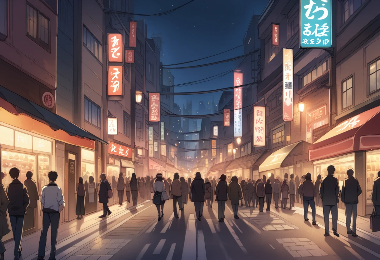 no human,bustling street