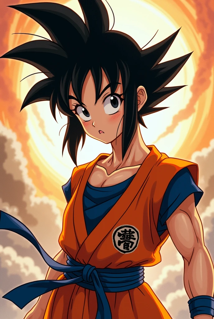 Create a Chinese woman create Goku