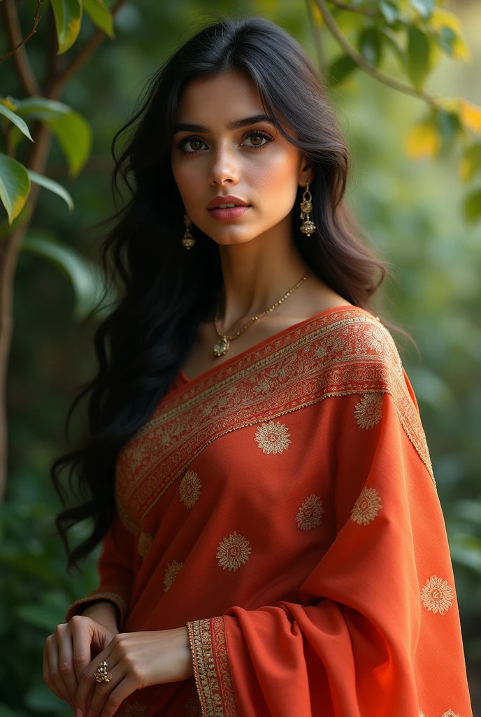 A beautiful girl in saree