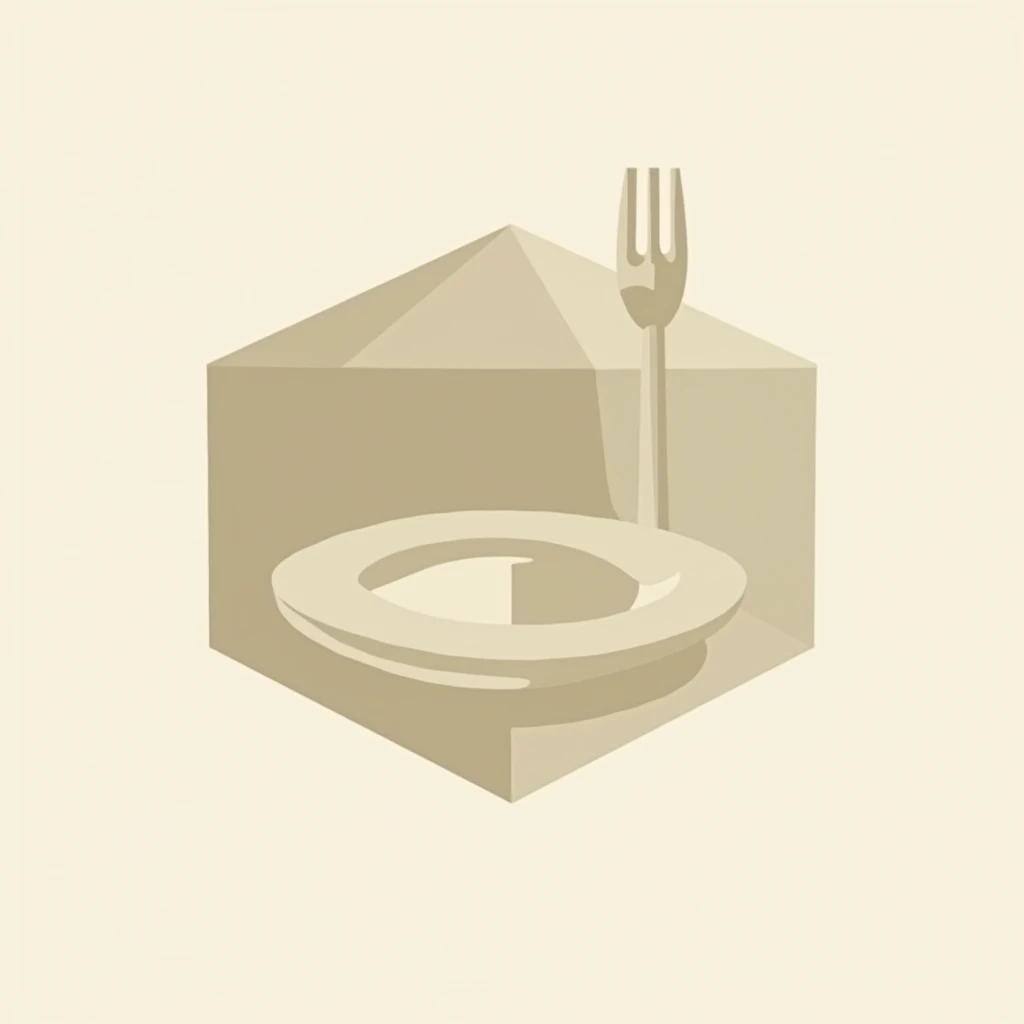 Create a simple logo related to food