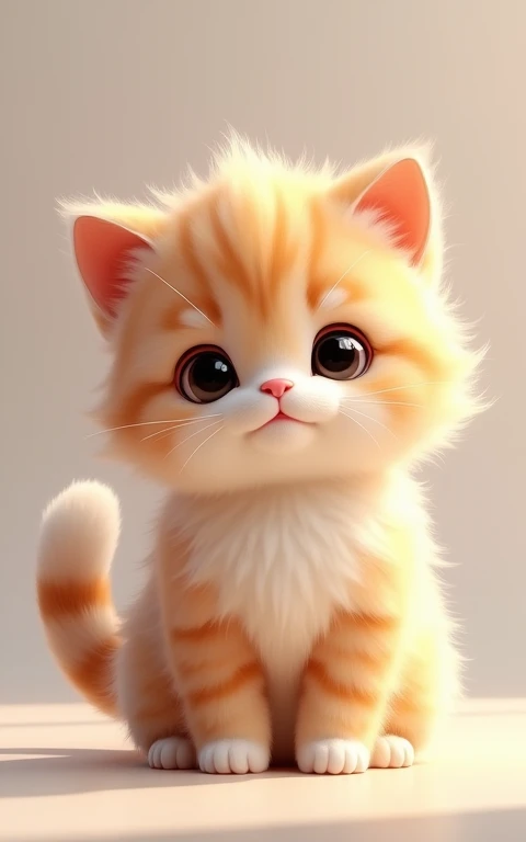 Adorable大きい動きをする、Strike a cute pose、masterpiece, Highest quality, Adorable、Cute eyes、Cute kitten、Too cute、Innocent
