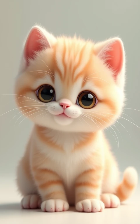 Adorable大きい動きをする、Strike a cute pose、masterpiece, Highest quality, Adorable、Cute eyes、Cute kitten、Too cute、Innocent