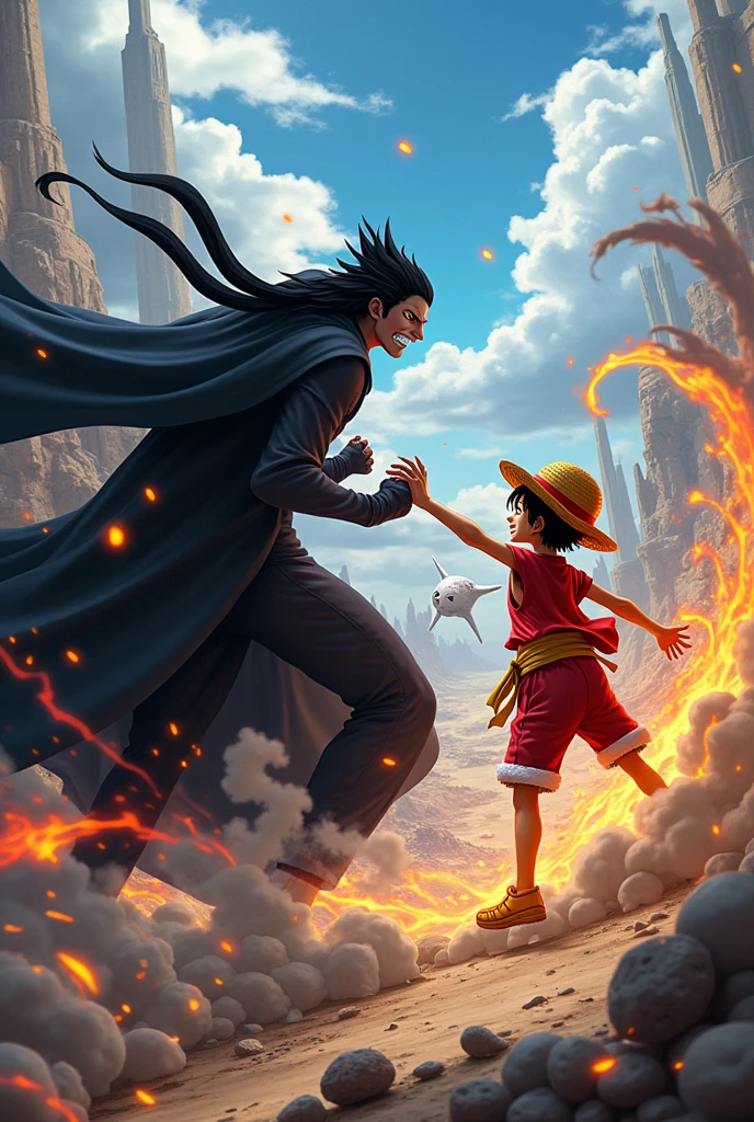 Luffy and madara