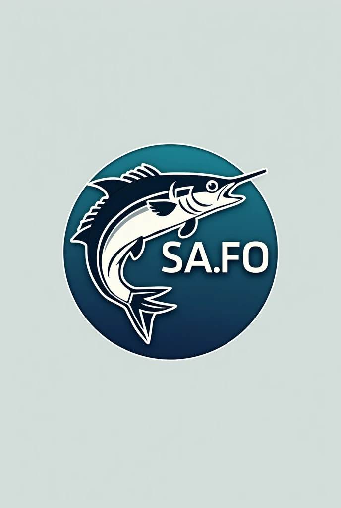 Logo de um clube de pesca com a sigla South America Fishing online