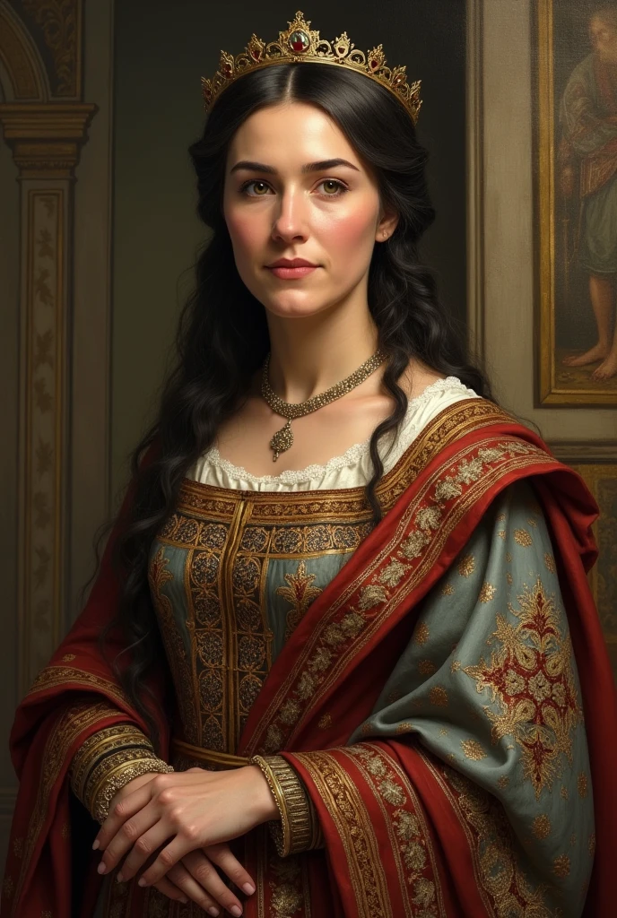 Draw Parandzem.She was queen of Great Armenia.She was 60 years old,beautifull,kindearted and patriotic.She lived during 4-5th centuries.