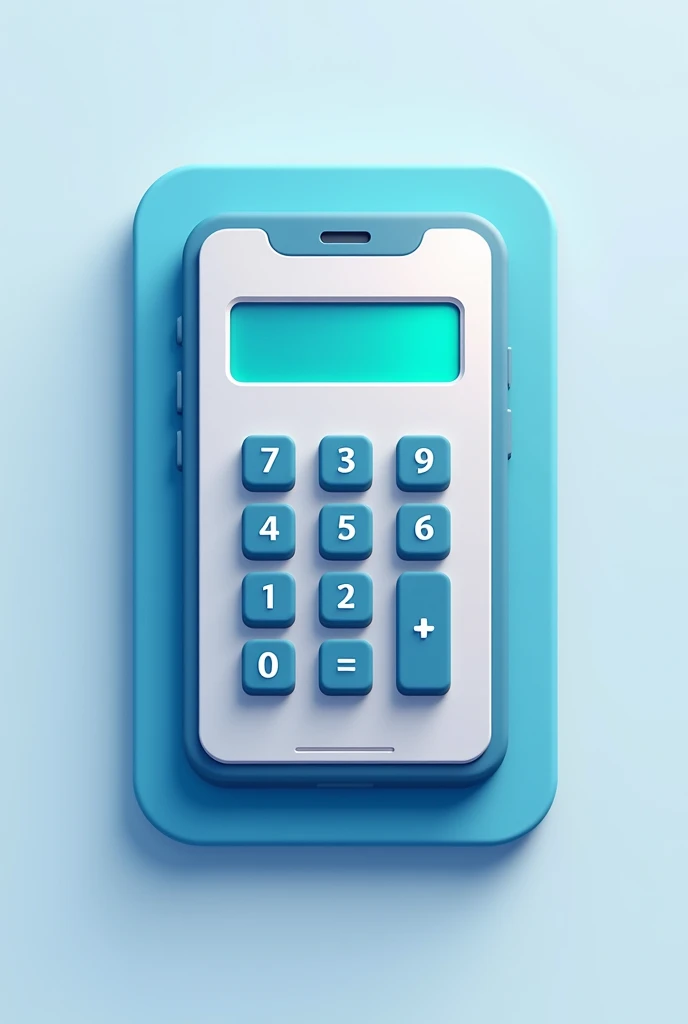 Create an app icon image by combining a cell phone and a calculator 