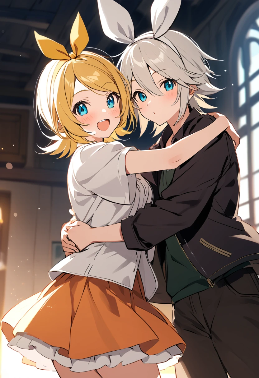 Kagamine Rin and Kagamine Ren, Style 5,hug