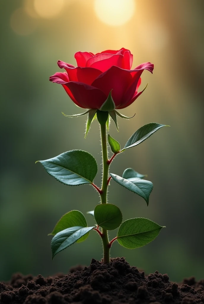 One rose under Earth