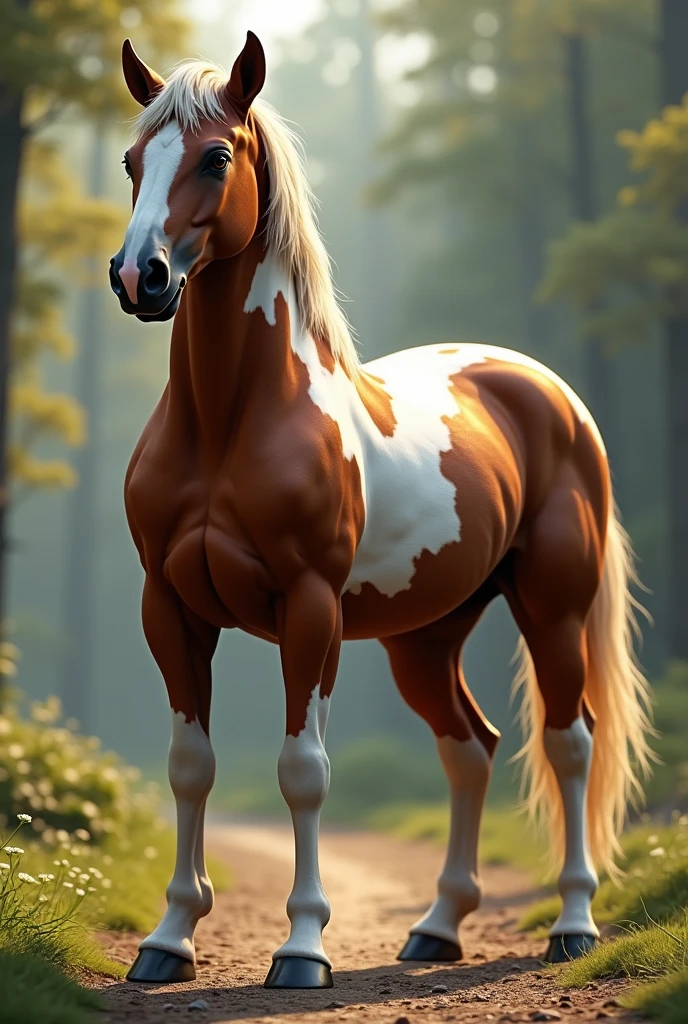 Horse with rinder 