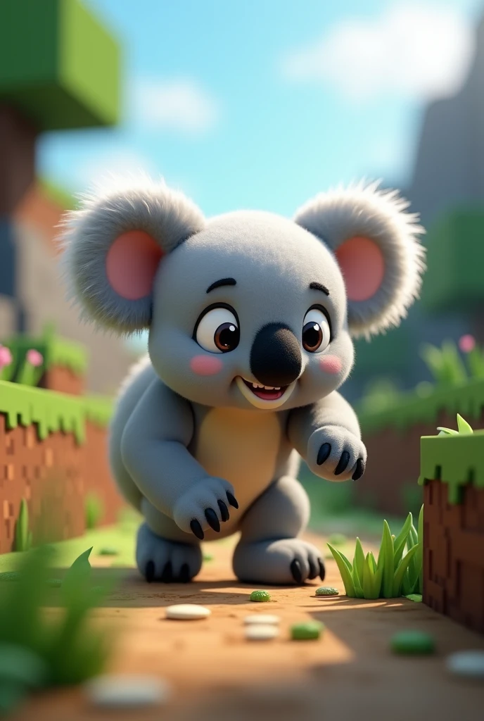 Minecraft koala looking for something