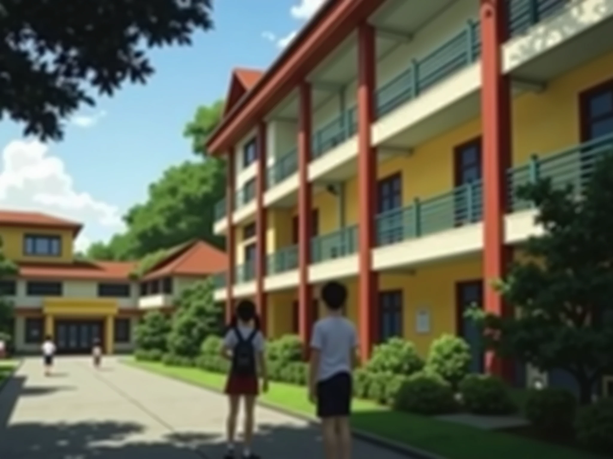 Can you make this our school into anime 