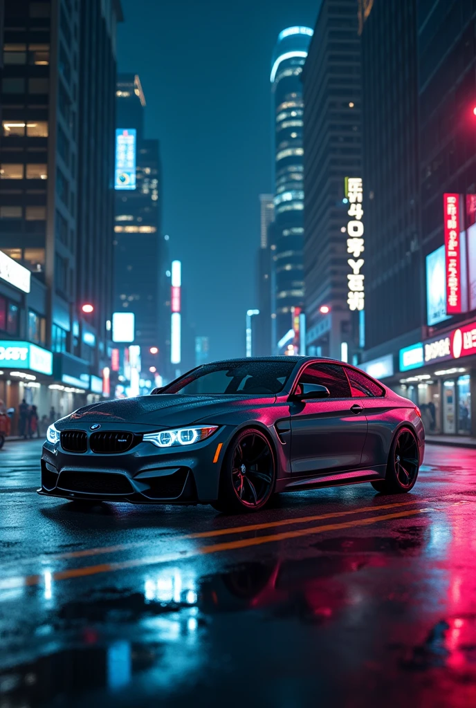 Bmw
 In night 
