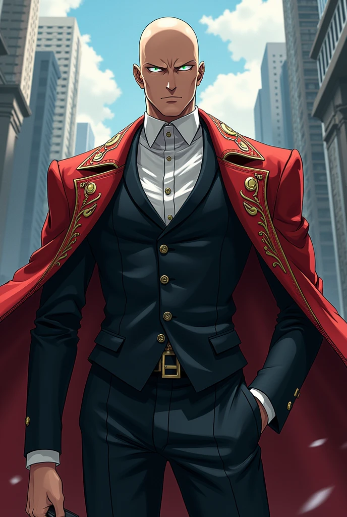 Garo de one punch man en veste louis Vuitton
