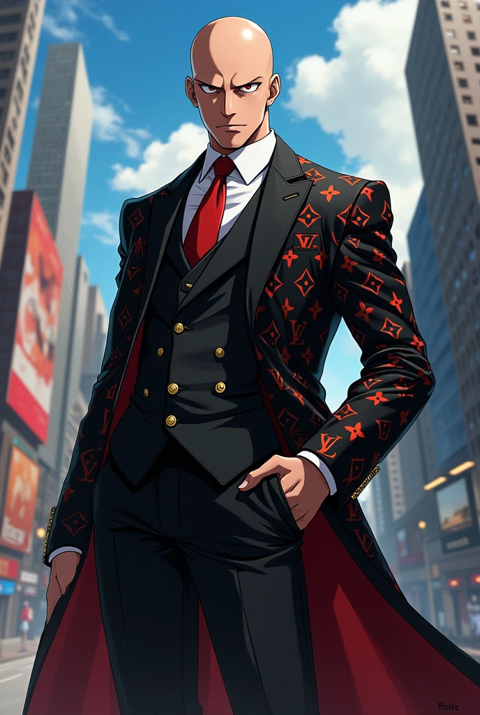 Garo de one punch man en veste louis Vuitton 