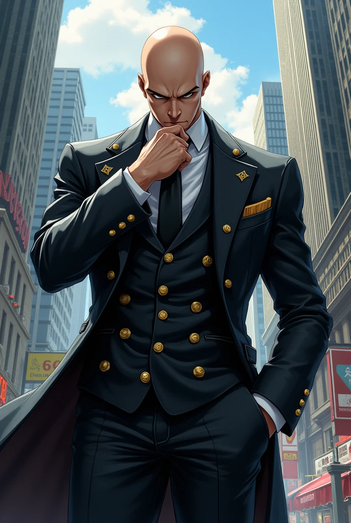 Garo de one punch man en veste louis Vuitton
