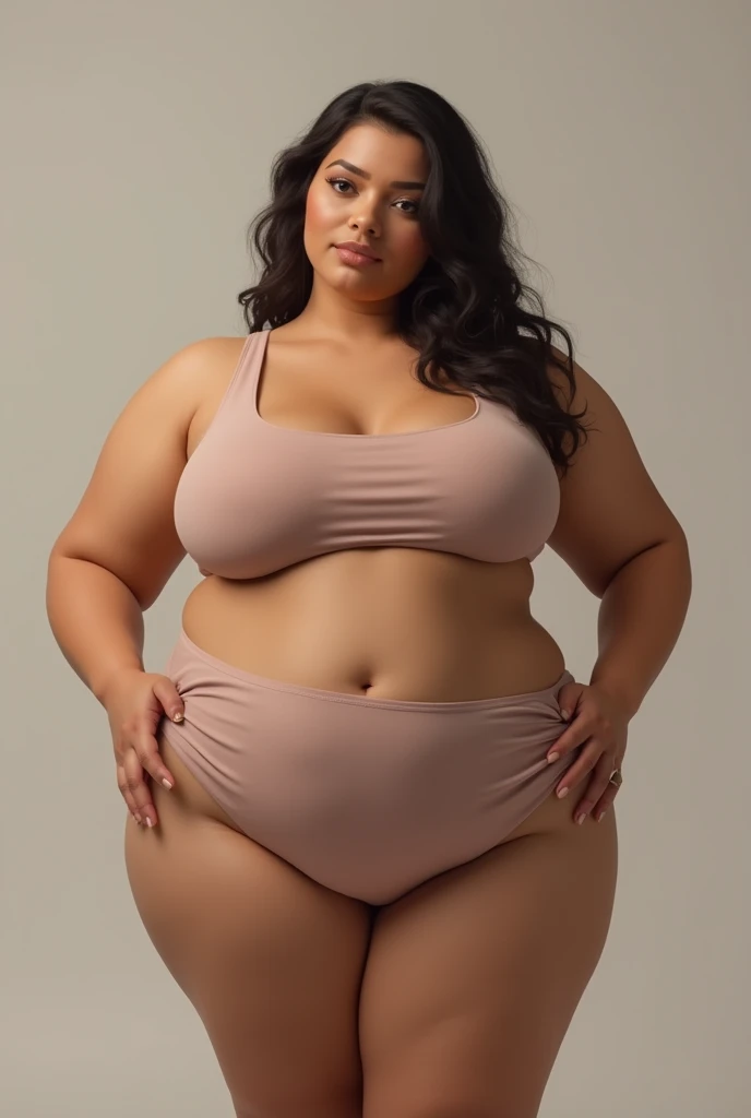 give her little bit more weight more curvy and no smile