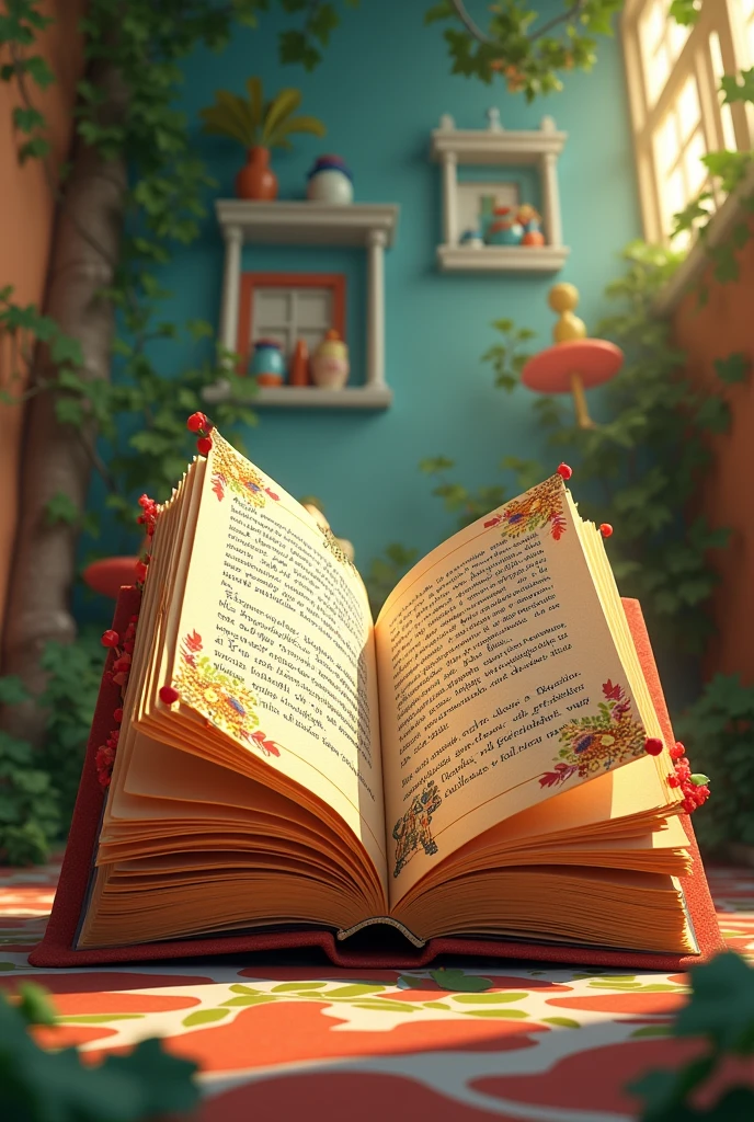 A very eye-catching animated Portuguese book