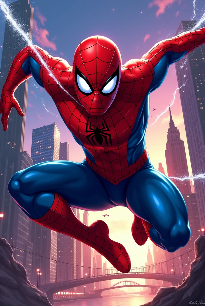 A spiderman birthday invitation