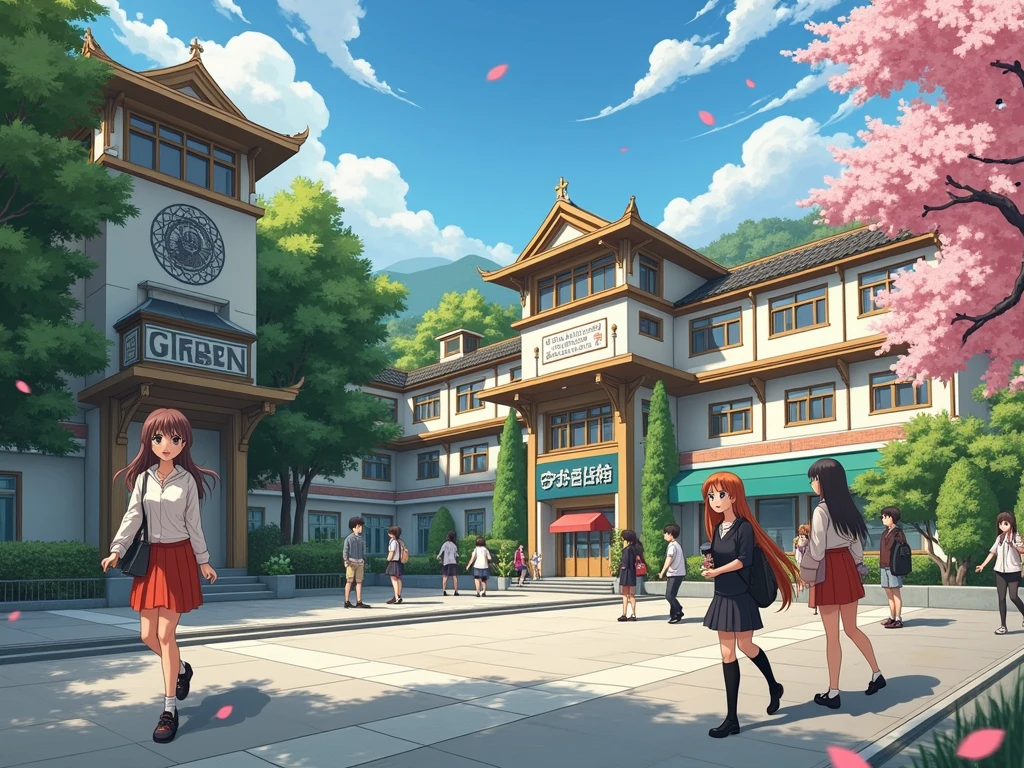Make this school into anime