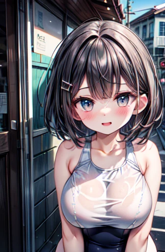Naked Women、Cute hairstyle、rape、rape、A man touches a woman's body、woman has teary eyes、short hair、Female is 、nude、Thin pubic hair、Shopping Street
