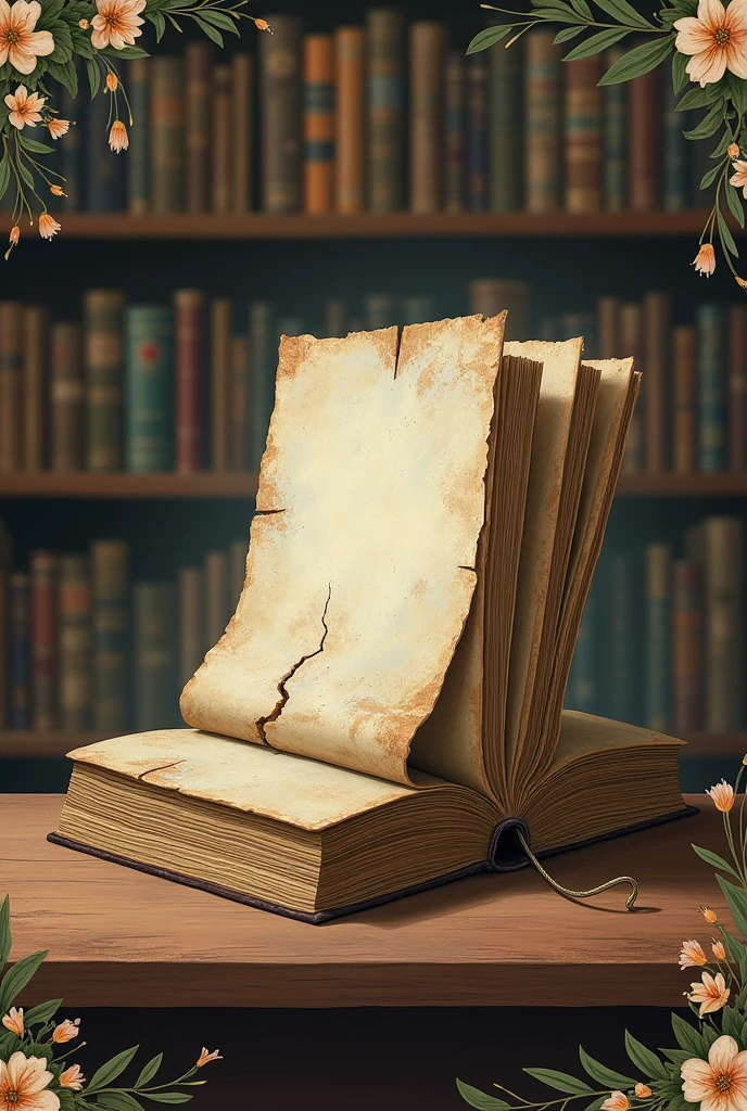 Poster art about conservation of library materials
