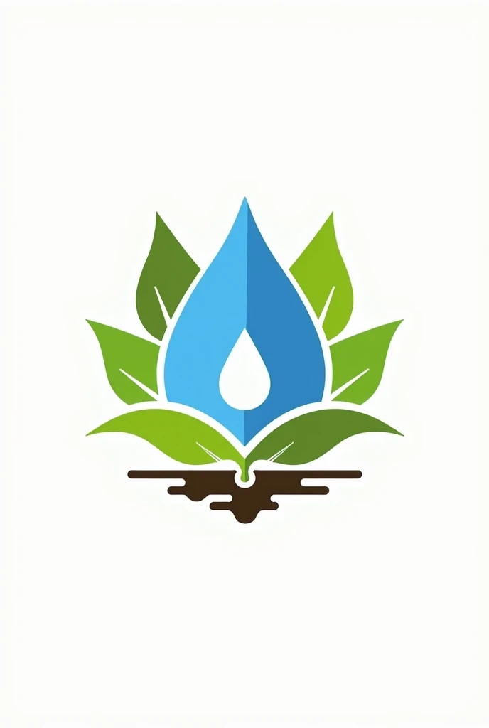 Create a modern and professional logo for the company "Tech Agro Consultoria e Projetos Agropecuários". Design must convey innovation, technology and sustainability in the agricultural sector. Maintain the original visual identity, but with significant improvements:

Icon: Use an icon that combines a stylized and refined drop of water with leaves, representing the importance of water in agriculture and sustainability. The drop should be highlighted in blue, while the leaves should be green, symbolizing growth and nature. Add a touch of brown to represent the soil, integrating it harmoniously with the other elements. ADD SOIL ELEMENT IN LOGO

Color Palette: Green for agriculture, blue for irrigation and a shade of brown that represents the soil, creating a soft contrast and a sense of depth.

Typography: The name "Tech Agro" must be highlighted with a clear, modern and bold font, using green and blue to differentiate the words. The slogan "Consultoria e Projetos Agropecuários" should be positioned below the main name, in a smaller and more discreet font, maintaining the focus on the main name.

This design must be more dynamic, attractive and capable of conveying the company's core values.