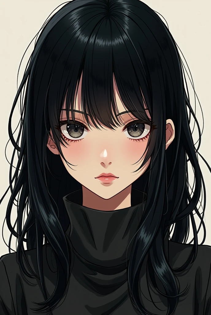 girl, manhwa, black hair, manhwa 