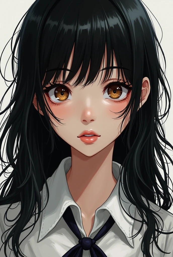 girl, manhwa, black hair, manhwa 