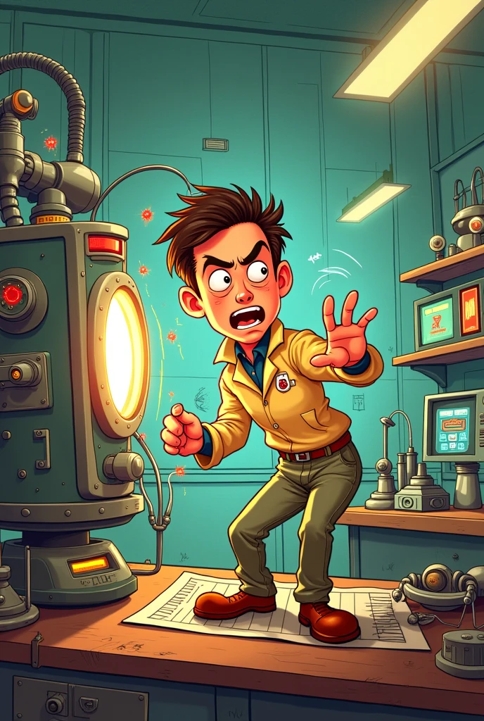 50s style cartoon I mentioned connection error