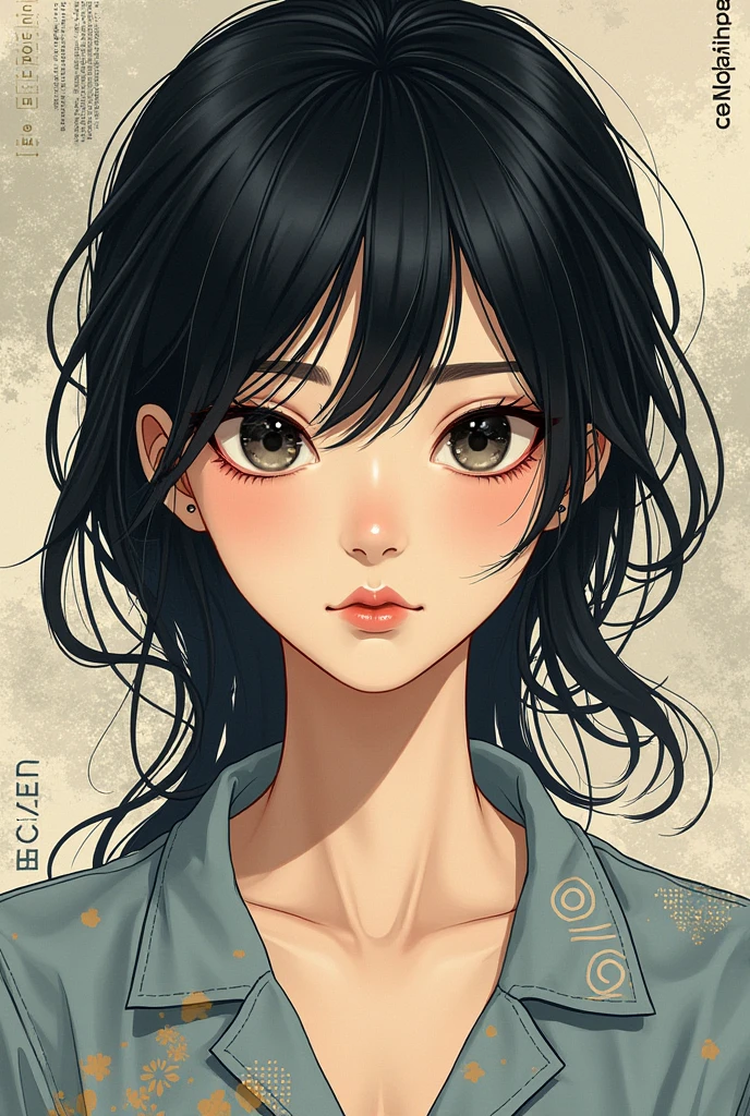 Girl, Korean Manhwa, Black Hair, Manhwa