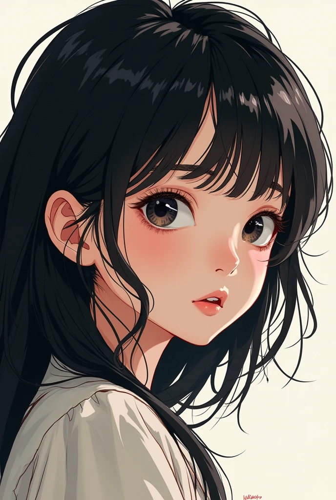 girl, manhwa, black hair, manhwa, girl from manhwa