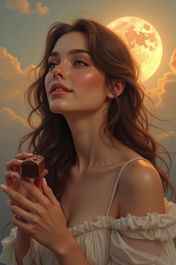 Image about a girl I love too much called Karen Tatiana, loves chocolate and likes the moon and the sun