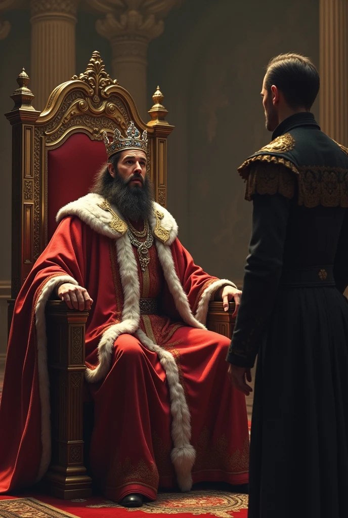 The king was shocked to hear the man's words