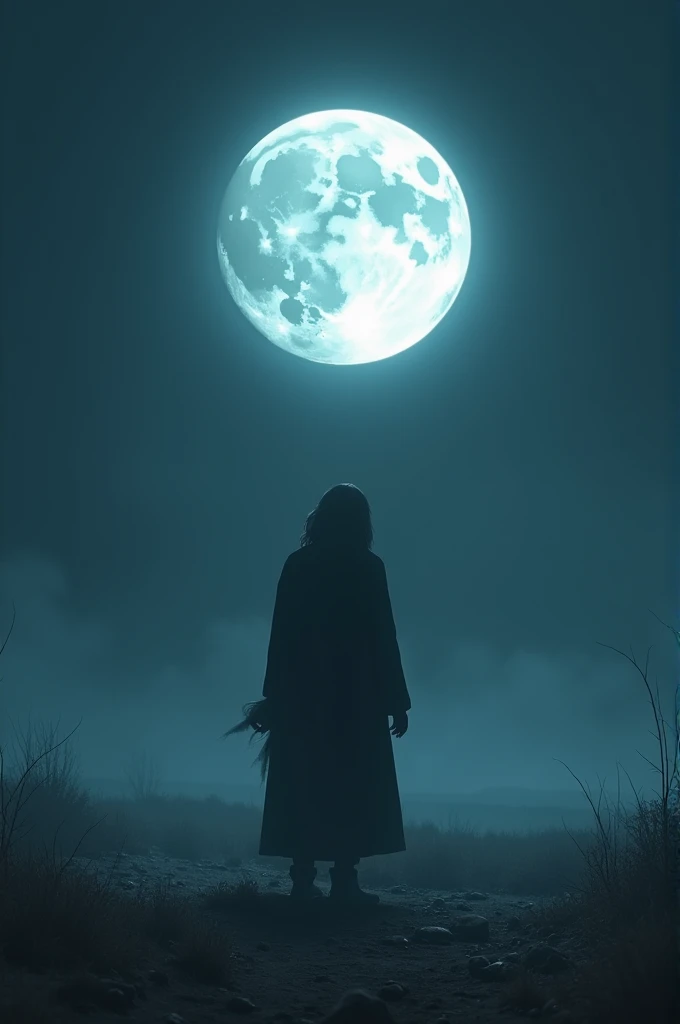 Alone and moon