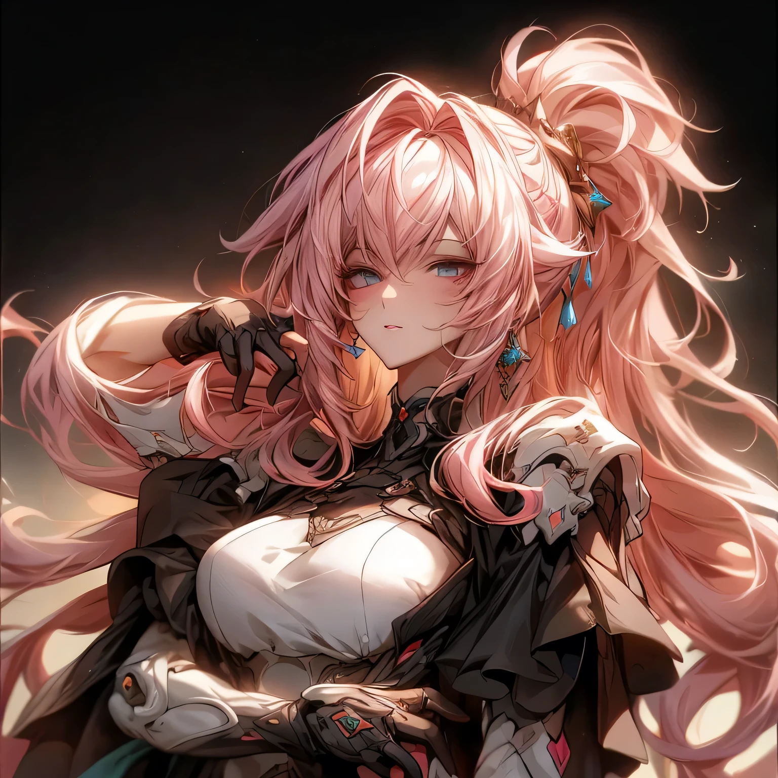 (stare at viewer with stern eyes:1.5),(bitting own lip:1.1),(angry:0.9),nose blush,(shamefull:1.2), surprised, anime style