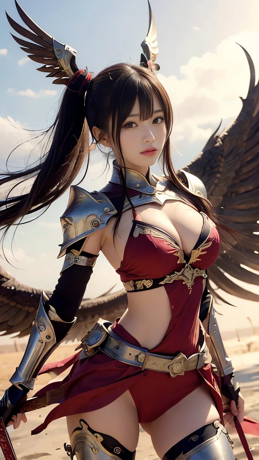 、masterpiece、Highest quality、Warrior、cute、Fantasy、Vast background、Large Breasts