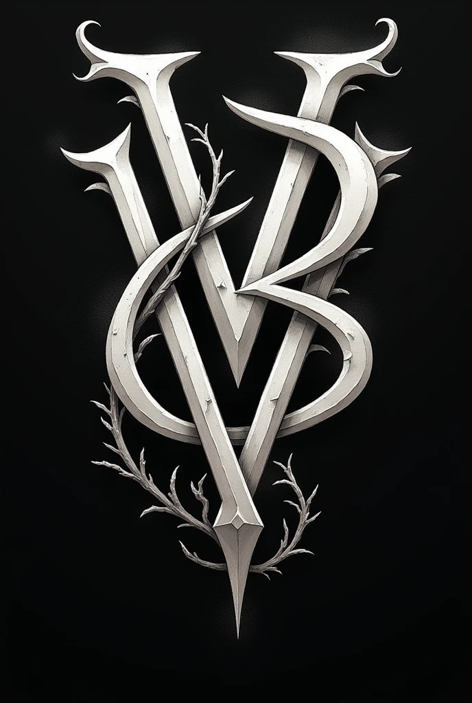 Give me a tattoo design with alphabets v, h, d, m, k, n, r, p, c, b, t, s