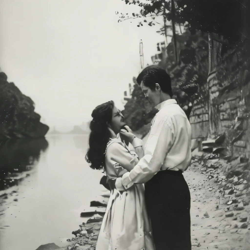 Black and White Photography、Father and mother