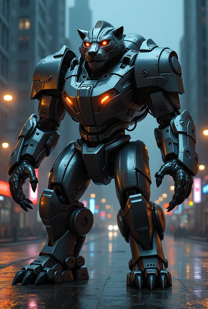 Name a mecha armorlion with more armor, details, and it can light up in night