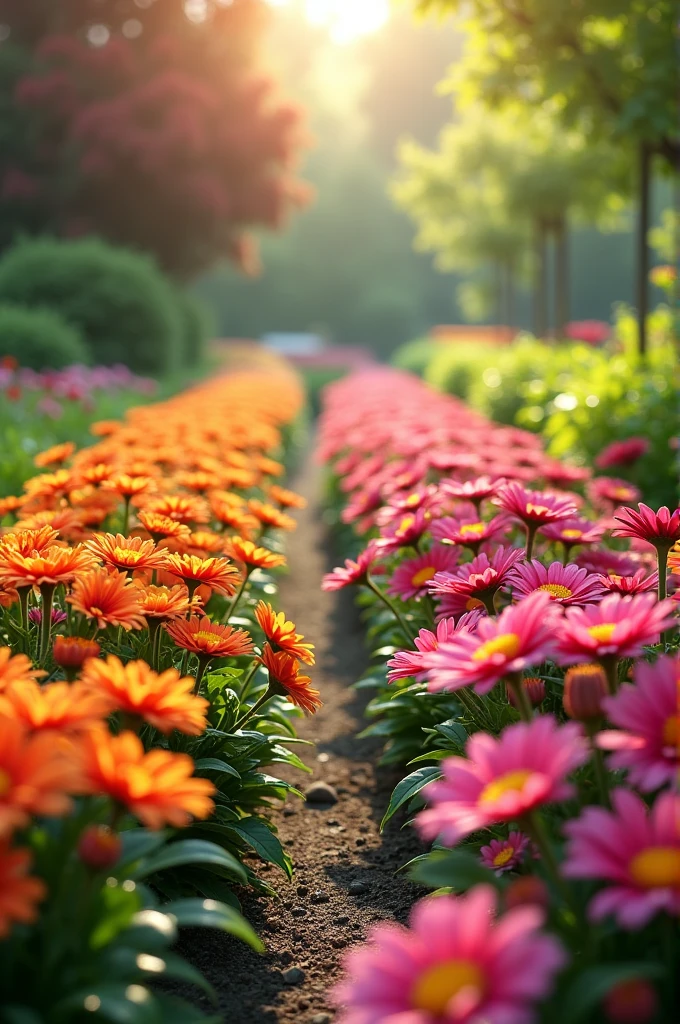 A beautiful flowers at garden