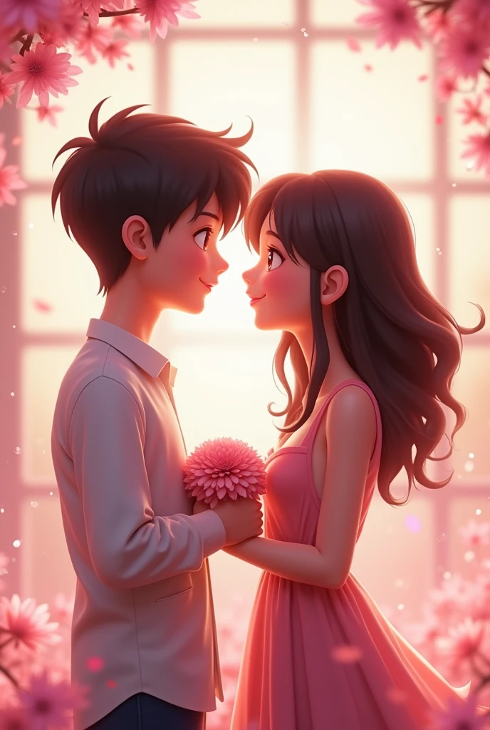 アニメ, digitl art, 3d, couple in love