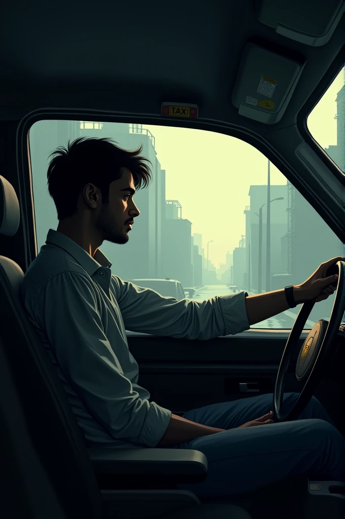 As the taxi drove on, Rahul noticed the driver's silence. No friendly chit-chat, no queries about his day. Just an unsettling quiet. He brushed it off as mere exhaustion.