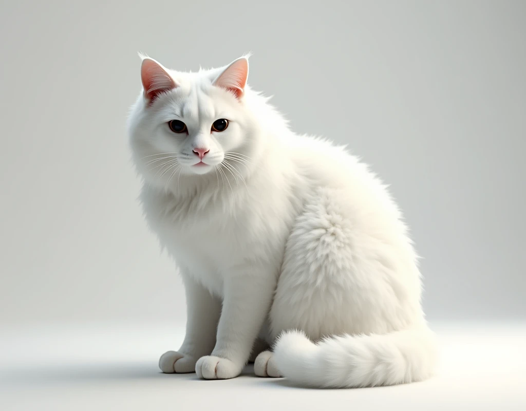We need a perfect white cat big