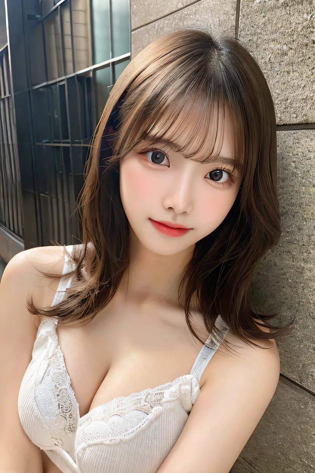 ((Highest quality)), ((masterpiece)), (detailed), One person, sexy, (Large Breasts:1.2), 1, Idol face, High resolution, High-resolution model, Textured skin, Ultra high definition, Cute face, baby face, (Super Slim Body:1.2),